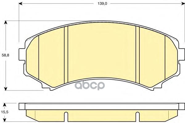Колодки передние MITSUBISHI 4605A471