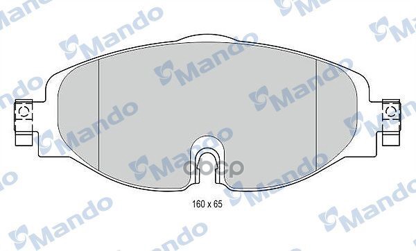 Колодки тормозные передние MANDO MBF015281