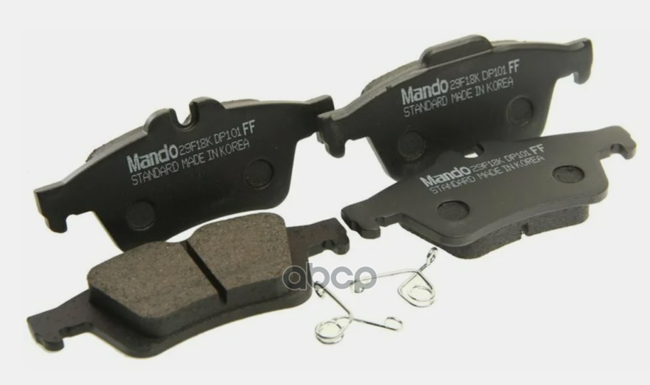 Колодки тормозные задние MANDO MPA08