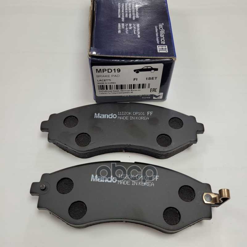 Колодки передние MANDO MPD19