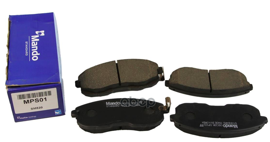 Колодки тормозные передние MANDO MPS01