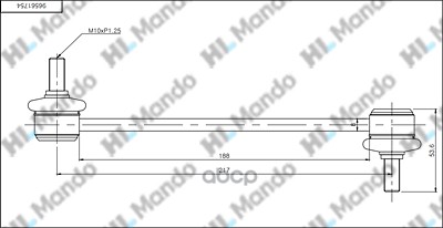 Тяга заднего стабилизатора L=R MANDO SLD0003