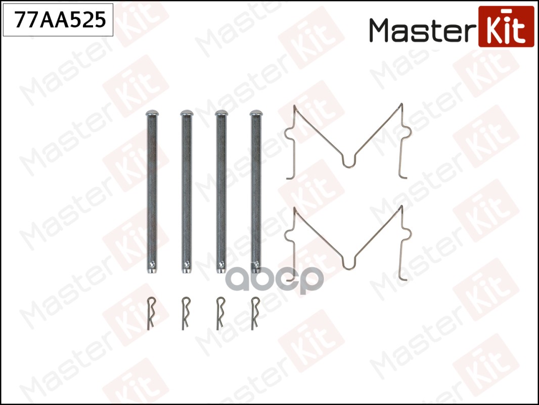 Комплект установочный барабанных колодок MASTERKIT 77AA525