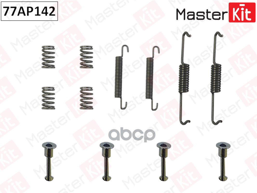 Комплект установочный барабанных колодок MASTERKIT 77AP142