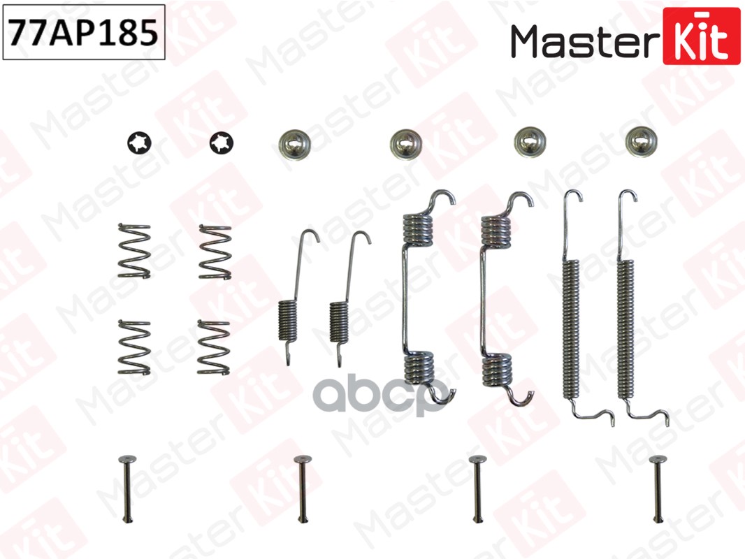 Комплект установочный барабанных колодок MASTERKIT 77AP185