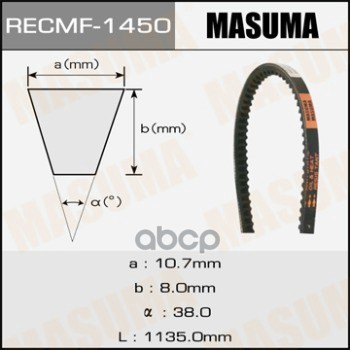 Ремень поликлиновой MASUMA 10x1135