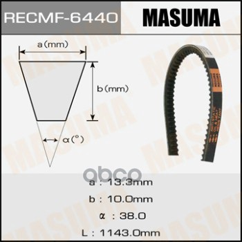 Ремень поликлиновой MASUMA 13x1143