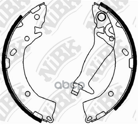 Колодки барабанные NIBK FN0609