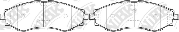 Колодки передние NIBK PN0374