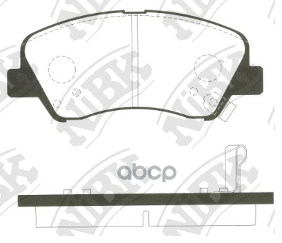 Колодки передние NIBK PN0537