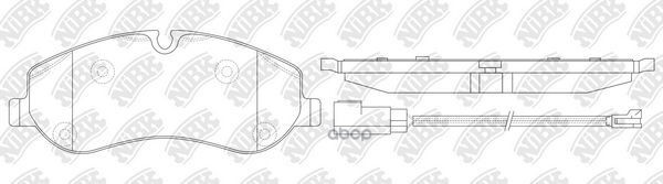Колодки передние NIBK PN0667W
