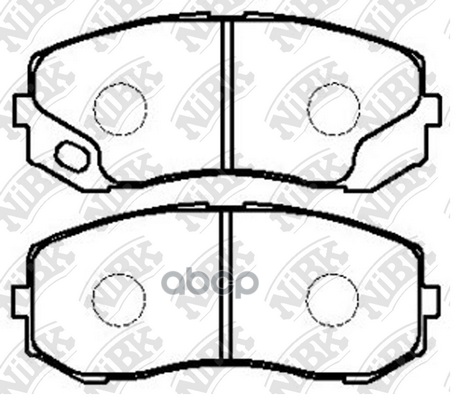 Колодки передние NIBK PN3513