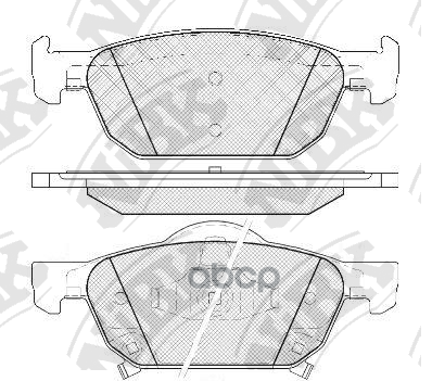 Колодки передние NIBK PN8863