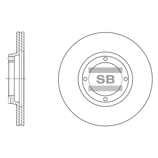 Передний тормозной диск SANGSIN SD1001