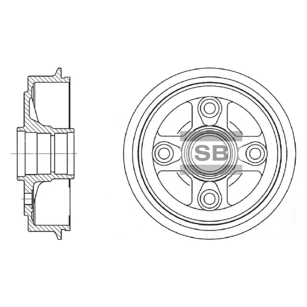 Передний тормозной диск SANGSIN SD1002