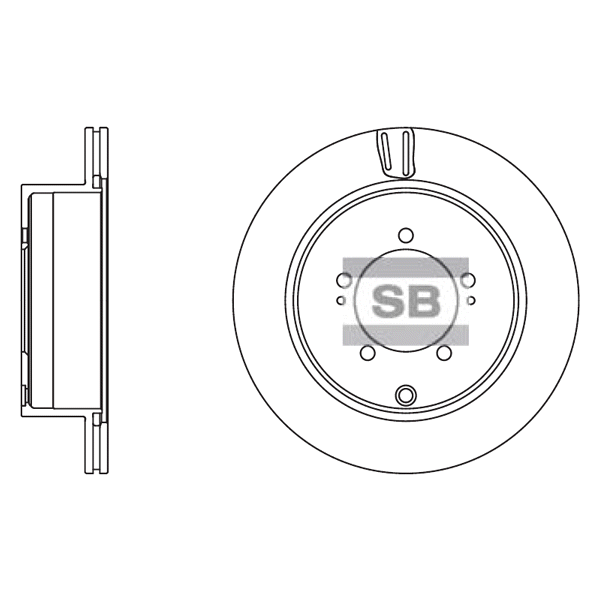 Передний тормозной диск SANGSIN SD1012