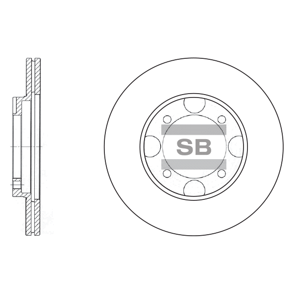 Передний тормозной диск SANGSIN SD1013