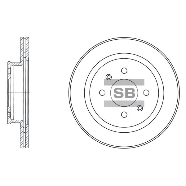 Передний тормозной диск SANGSIN SD1021