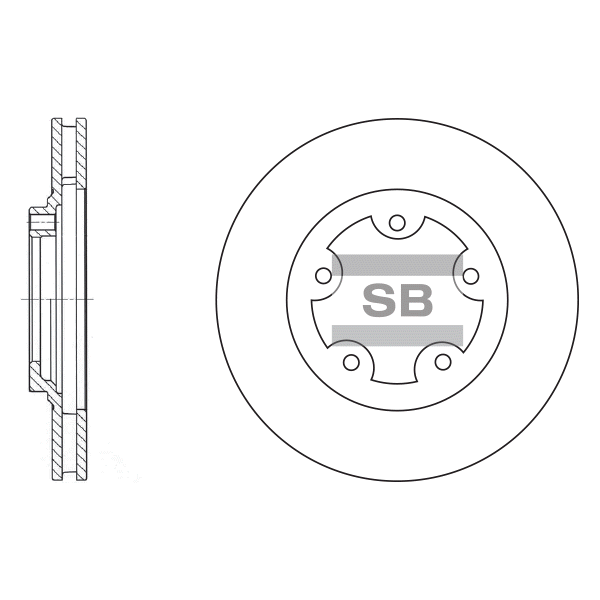 Передний тормозной диск SANGSIN SD1029