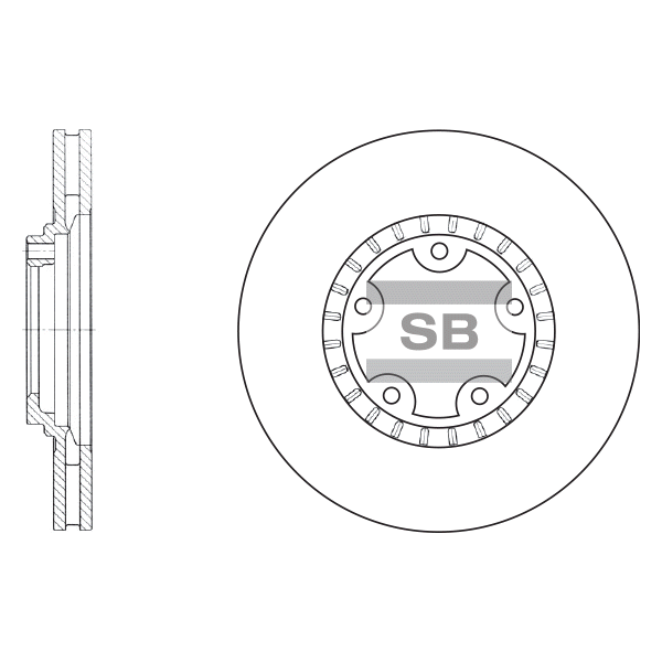 Передний тормозной диск SANGSIN SD1030