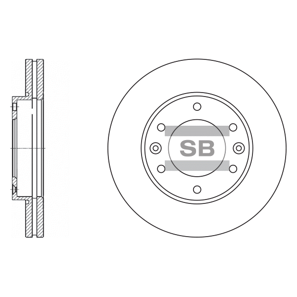 Передний тормозной диск SANGSIN SD1031