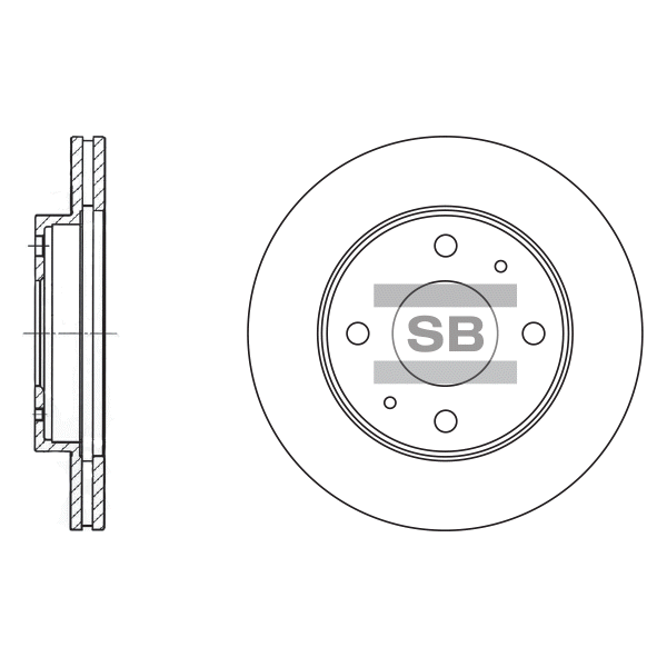 Передний тормозной диск SANGSIN SD1042