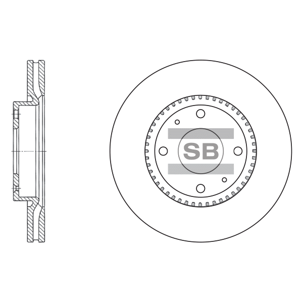 Передний тормозной диск SANGSIN SD1046