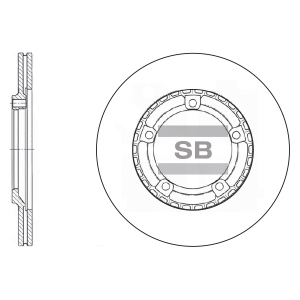 Передний тормозной диск SANGSIN SD1063