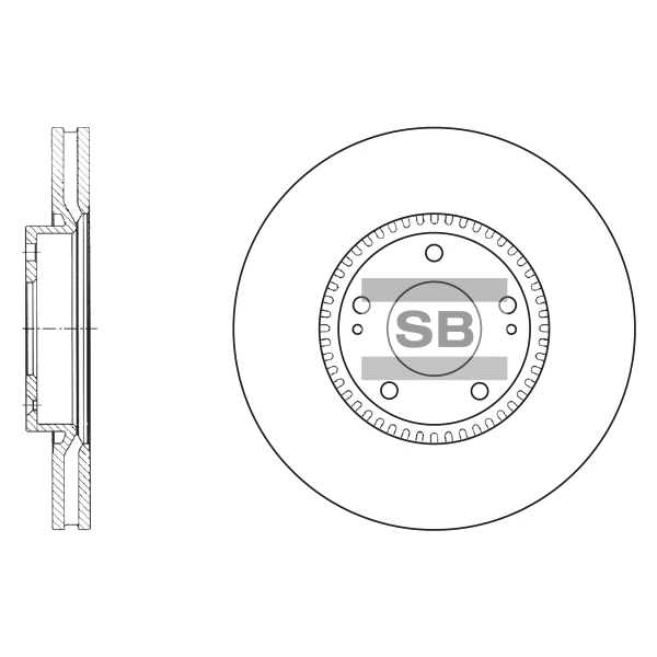 Передний тормозной диск SANGSIN SD1069