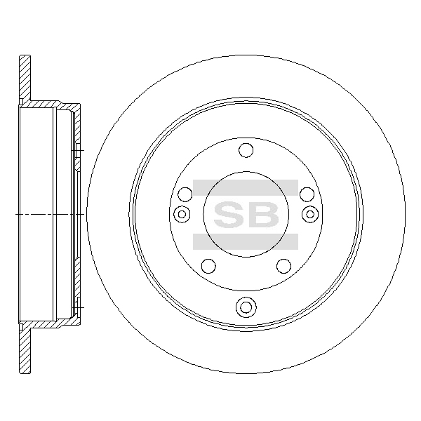 Задний тормозной диск SANGSIN SD1089