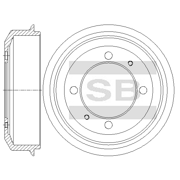 Передний тормозной диск SANGSIN SD1092