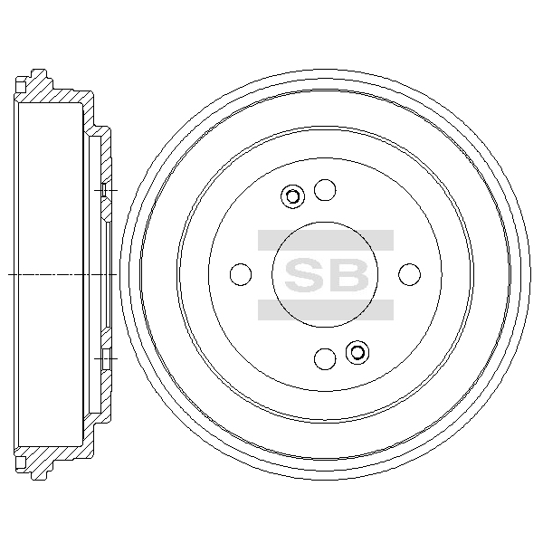 Передний тормозной диск SANGSIN SD1094
