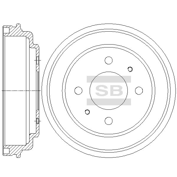 Передний тормозной диск SANGSIN SD1096