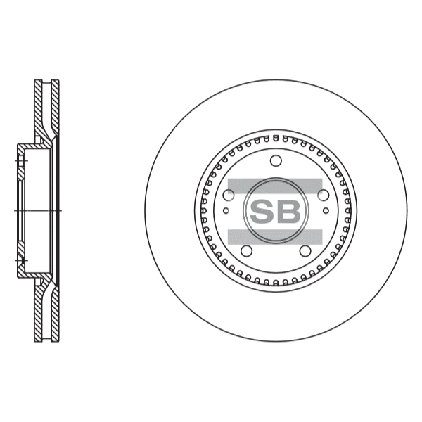 Передний тормозной диск SANGSIN SD1108