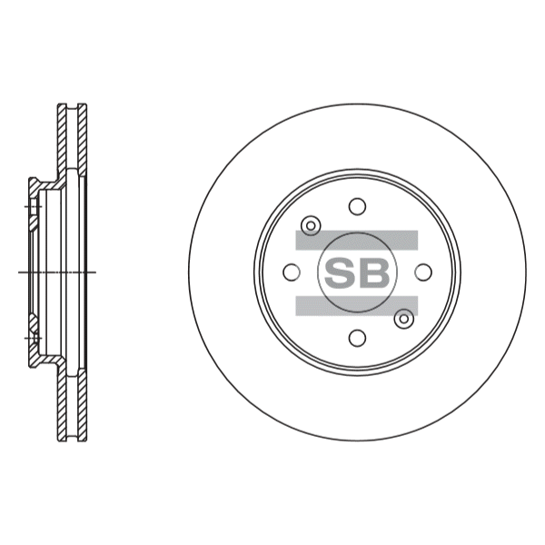 Передний тормозной диск SANGSIN SD1110