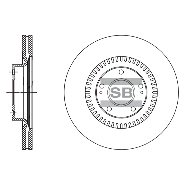 Задний тормозной диск SANGSIN SD1116