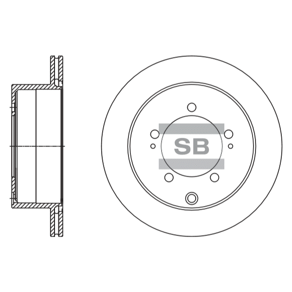 Передний тормозной диск SANGSIN SD1118