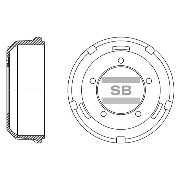Передний тормозной диск SANGSIN SD1124