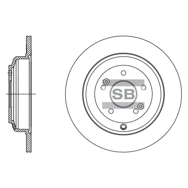 Передний тормозной диск SANGSIN SD1125