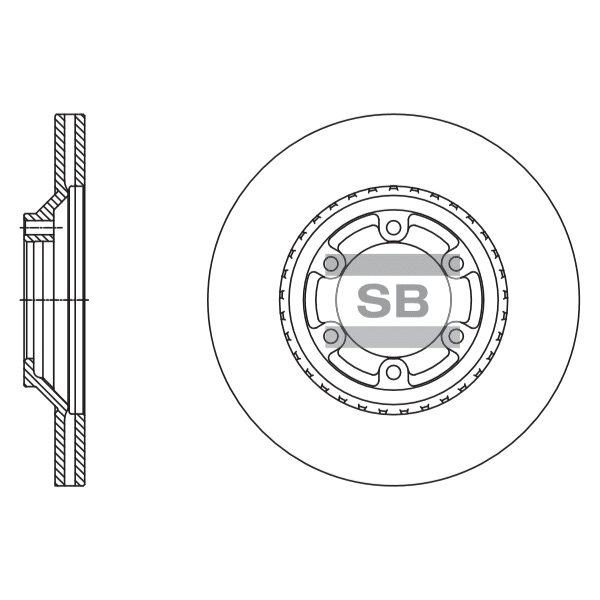Передний тормозной диск SANGSIN SD1126