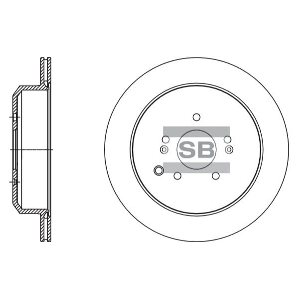 Задний тормозной диск SANGSIN SD1133