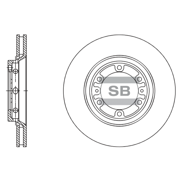 Передний тормозной диск SANGSIN SD1137