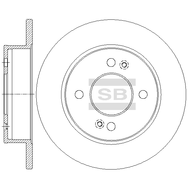 Передний тормозной диск SANGSIN SD1147