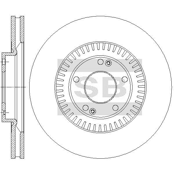 Передний тормозной диск SANGSIN SD1162