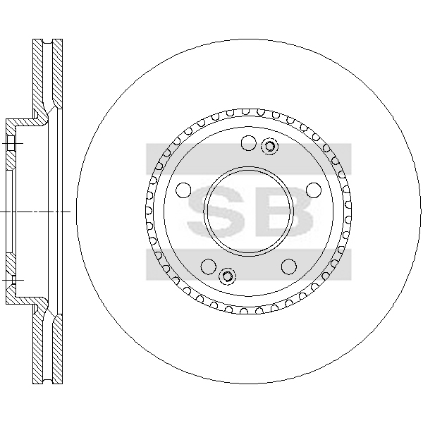 Передний тормозной диск SANGSIN SD1179
