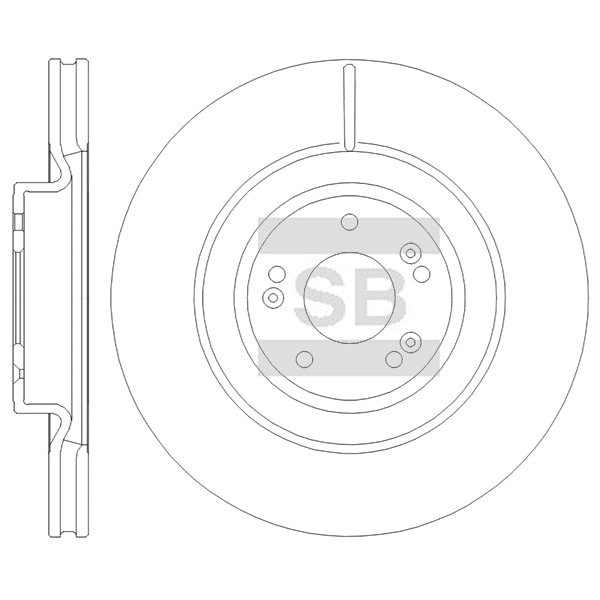 Передний тормозной диск SANGSIN SD1189