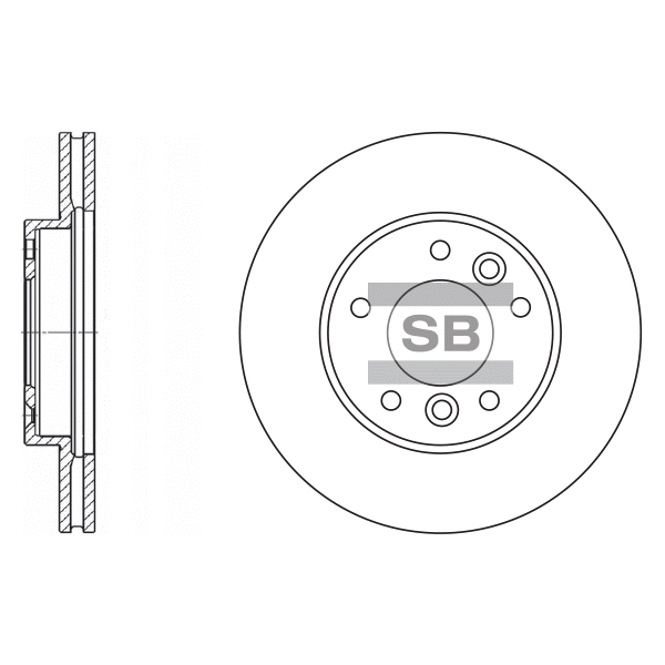 Передний тормозной диск SANGSIN SD2024