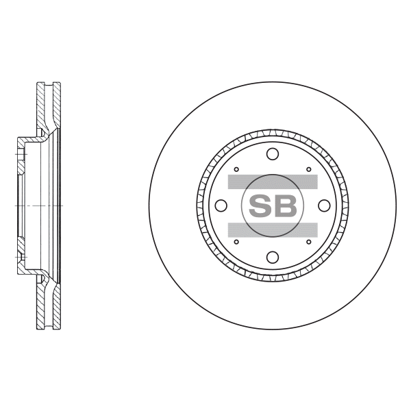 Передний тормозной диск SANGSIN SD2029