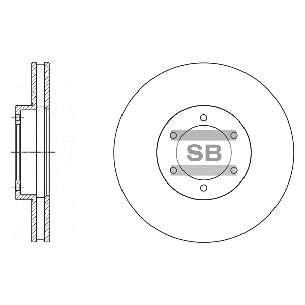 Передний тормозной диск SANGSIN SD2031