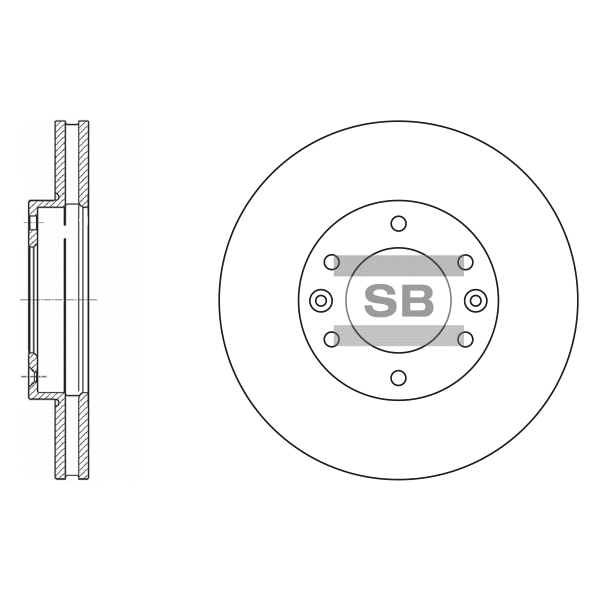 Передний тормозной диск SANGSIN SD2033
